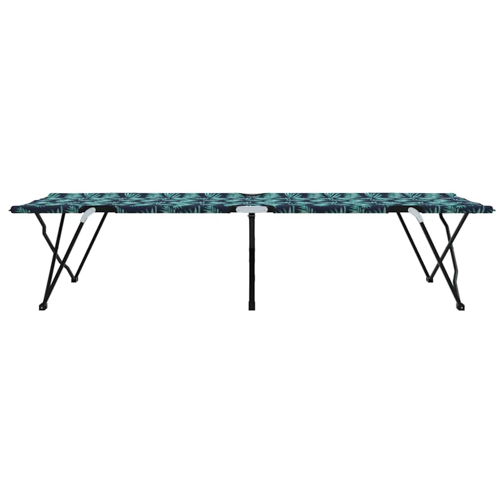 Foldende Camping Seng Blad 2 pcs Skov 206 x 76 x 74 cm