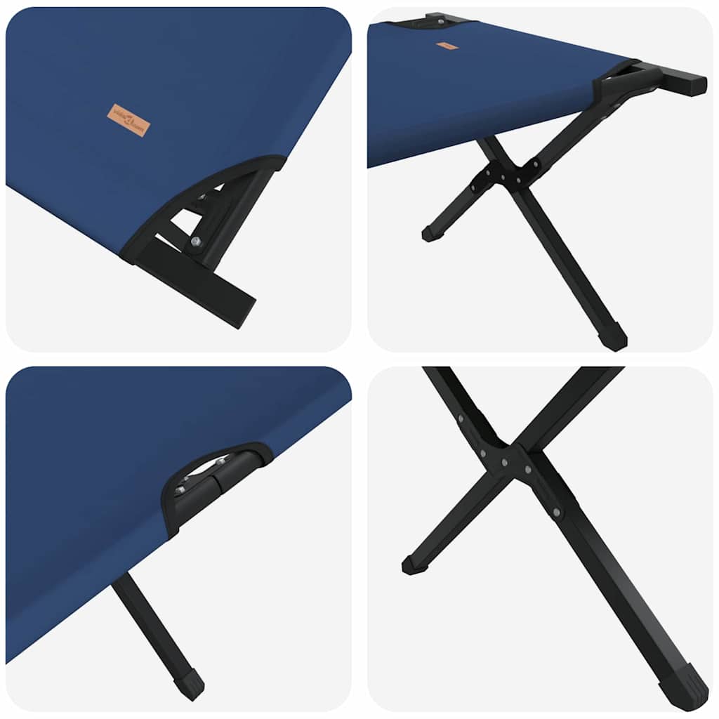 Foldende Camping Seng Blå 193 x 69 x 45 cm Oxford stof