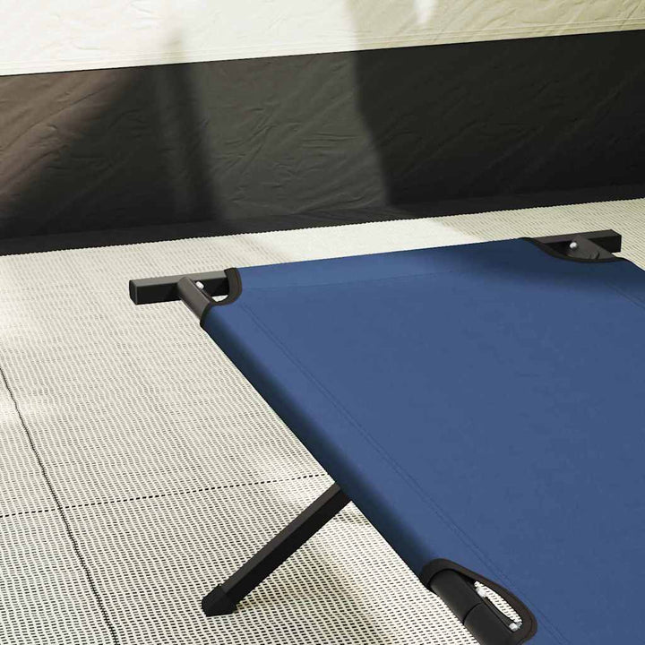 Foldende Camping Seng Blå 193 x 69 x 45 cm Oxford stof
