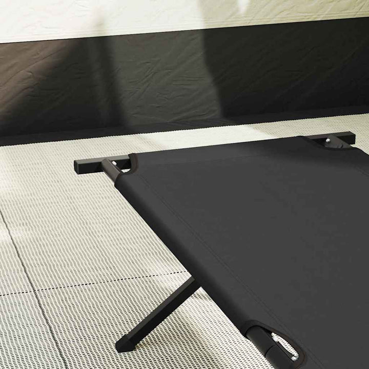 Foldende Camping Seng Sort 193 x 69 x 45 cm Oxford stof