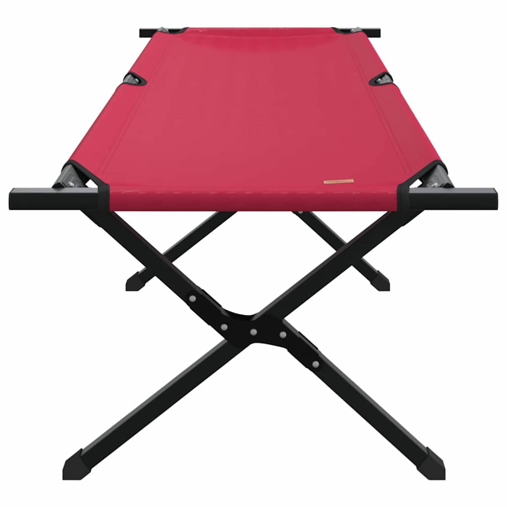 Foldende Camping Seng 2 pcs Rød 193 x 69 x 45 cm Oxford stof