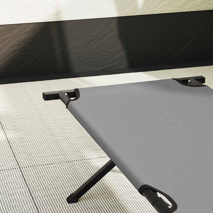 Foldende Camping Seng 2 stk. Grå 193 x 69 x 45 cm Oxford stof
