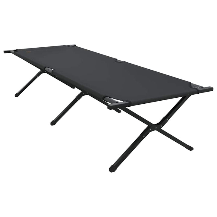 Foldende Camping Seng Sort 210 x 80 x 46 cm Oxford stof
