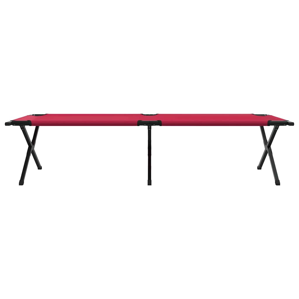Foldende Camping Seng Rød 210 x 80 x 46 cm Oxford stof