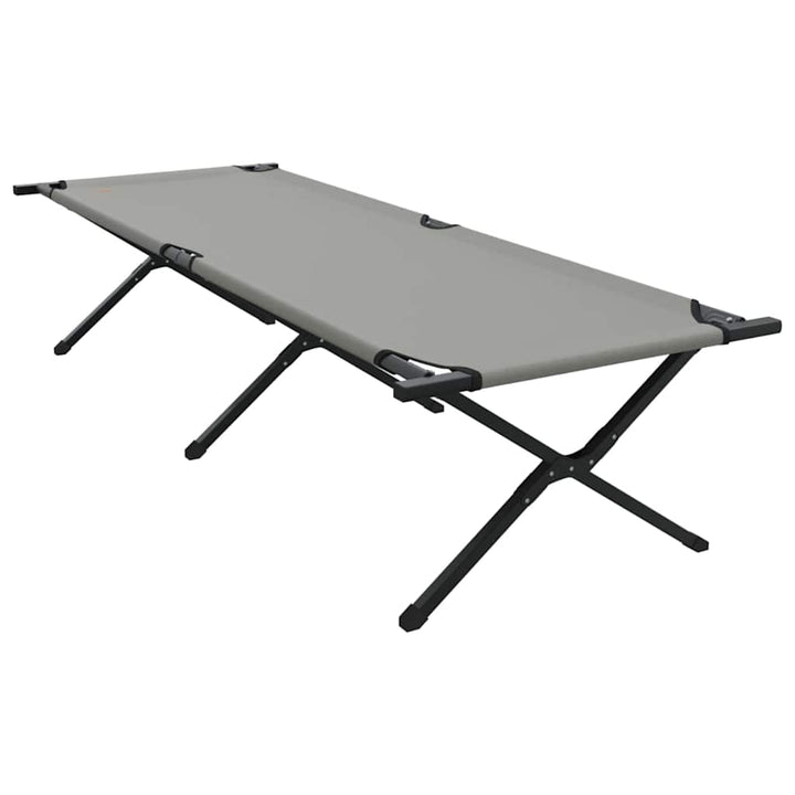 Foldende Camping Seng Grå 210 x 80 x 46 cm Oxford stof