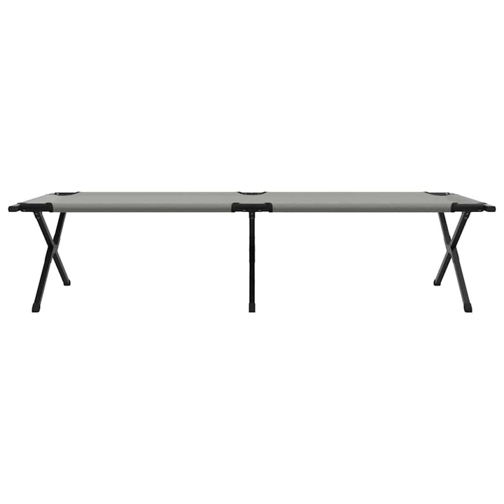 Foldende Camping Seng Grå 210 x 80 x 46 cm Oxford stof