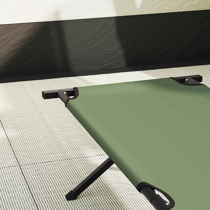 Foldende Camping Seng Grøn 210 x 80 x 46 cm Oxford stof