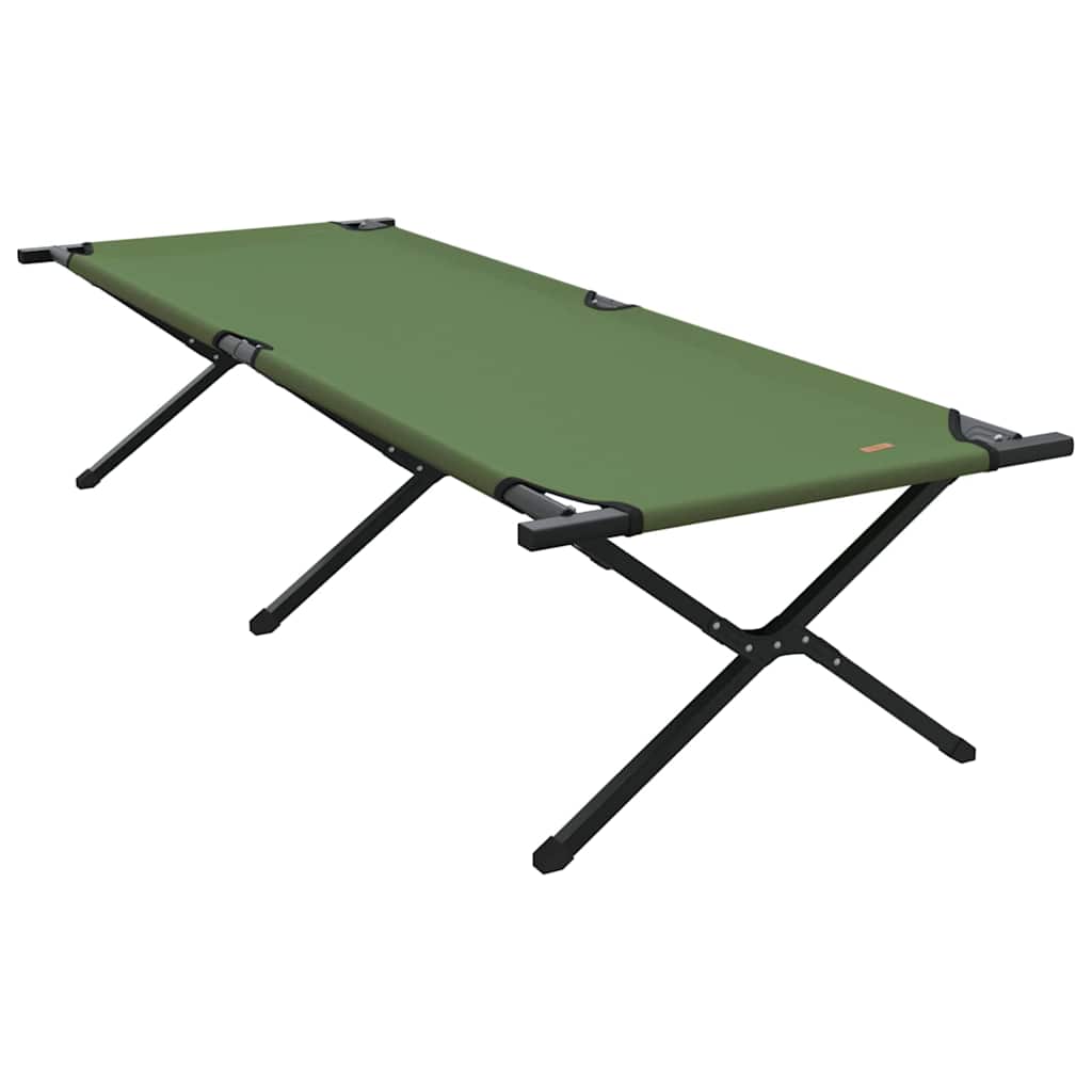 Foldende Camping Seng Grøn 210 x 80 x 46 cm Oxford stof