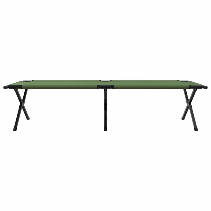 Foldende Camping Seng Grøn 210 x 80 x 46 cm Oxford stof