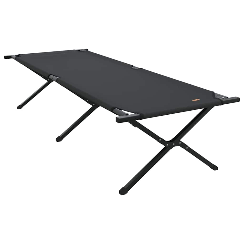Foldende Camping Seng 2 pcs Sort 210 x 80 x 46 cm Oxford stof