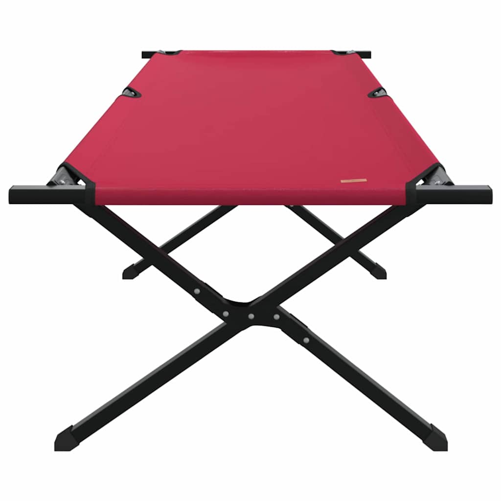 Foldende Camping Seng 2 pcs Rød 210 x 80 x 46 cm Oxford stof