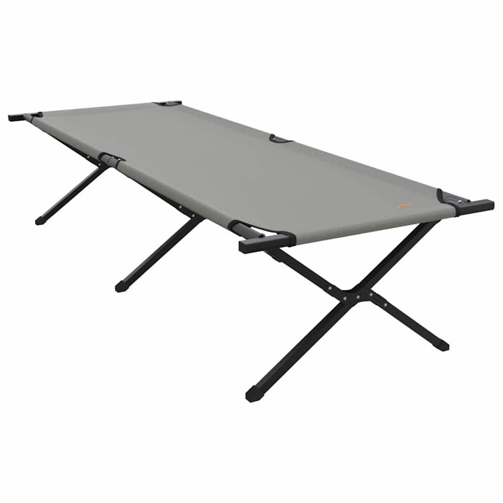 Foldende Camping Seng 2 pcs Grå 210 x 80 x 46 cm Oxford stof