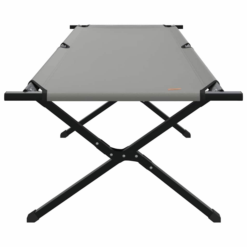 Foldende Camping Seng 2 pcs Grå 210 x 80 x 46 cm Oxford stof