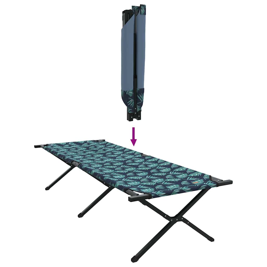 Foldende Camping Seng 2 pcs Skov 210 x 80 x 46 cm Oxford stof