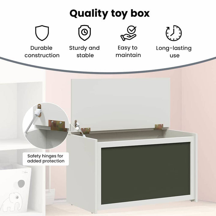 Kasse med opbevaring og tavlefront ROROS Hvid 73 x 40 x 55 cm