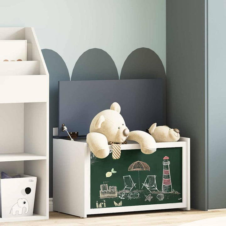 Kasse med opbevaring og tavlefront ROROS Grå og Hvid