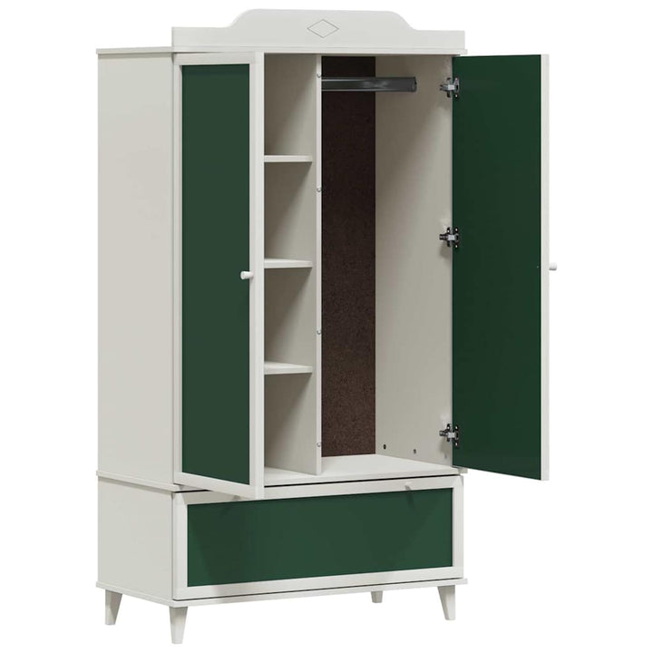 Tavle Garderobe ROROS Hvid 90 x 45 x 165 cm Konstrueret træ