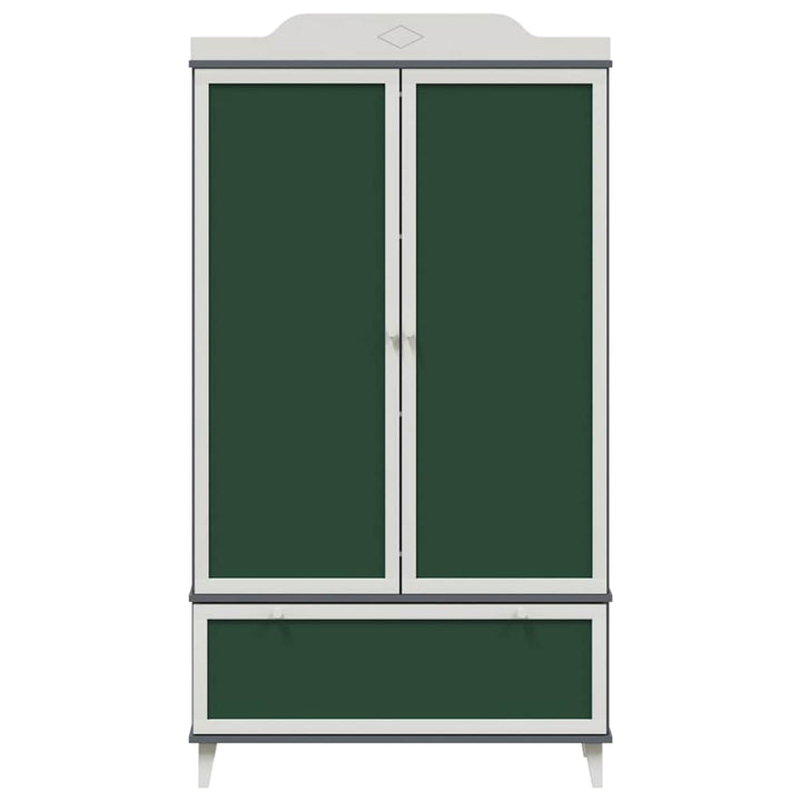 Tavle Garderobe med skuffe ROROS Grå og Hvid 90 x 45 x 165 cm