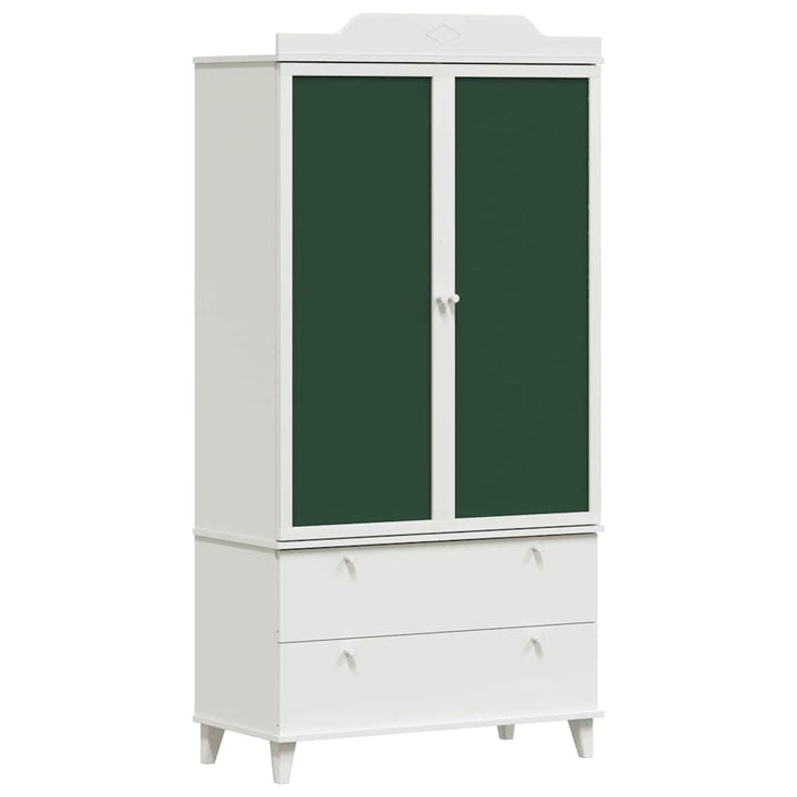 Tavle Garderobe ROROS Hvid 90 x 45 x 180 cm Konstrueret træ