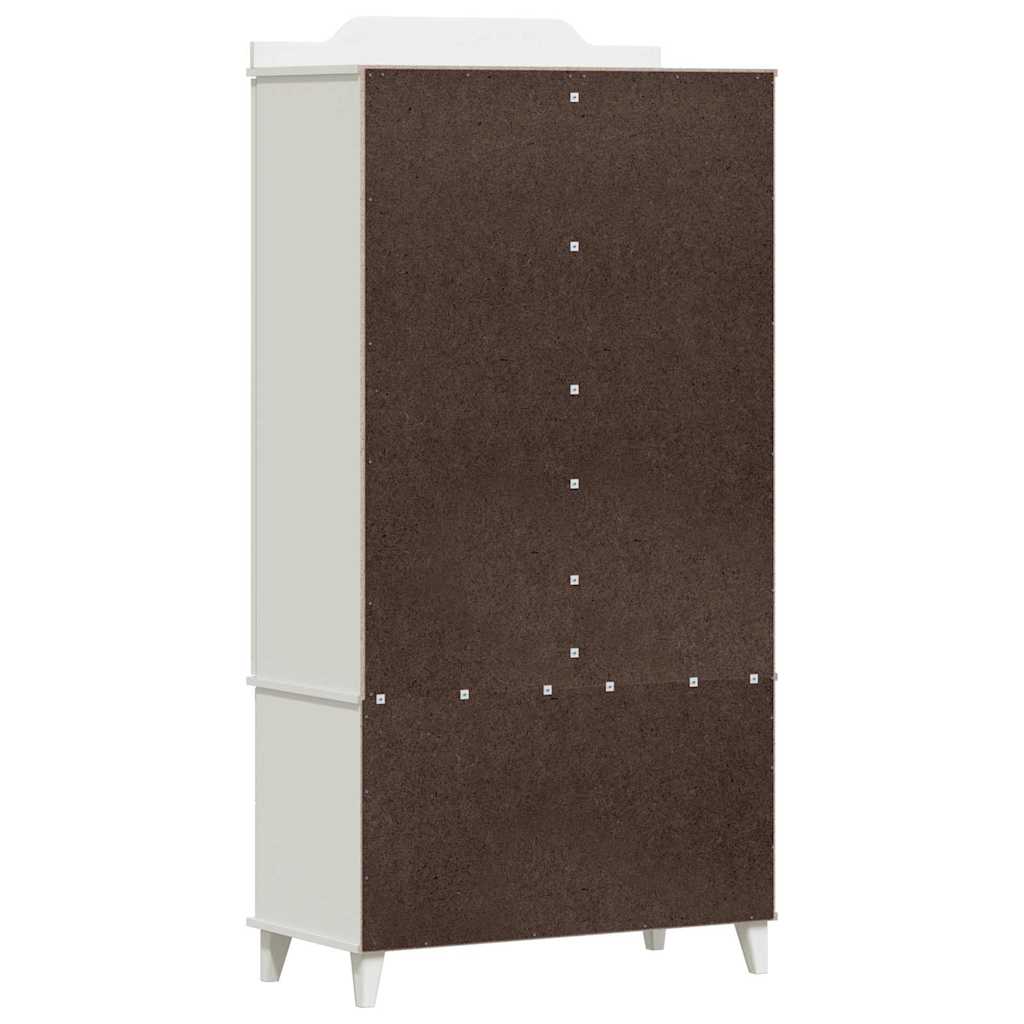 Tavle Garderobe ROROS Hvid 90 x 45 x 180 cm Konstrueret træ