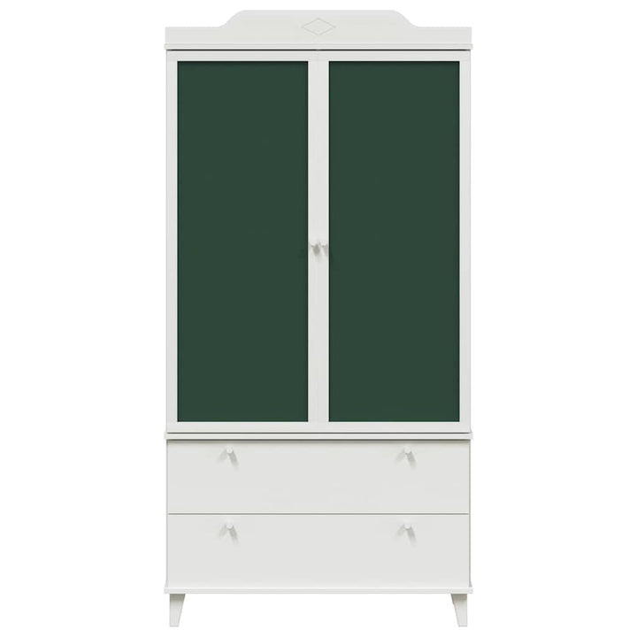 Tavle Garderobe ROROS Hvid 90 x 45 x 180 cm Konstrueret træ