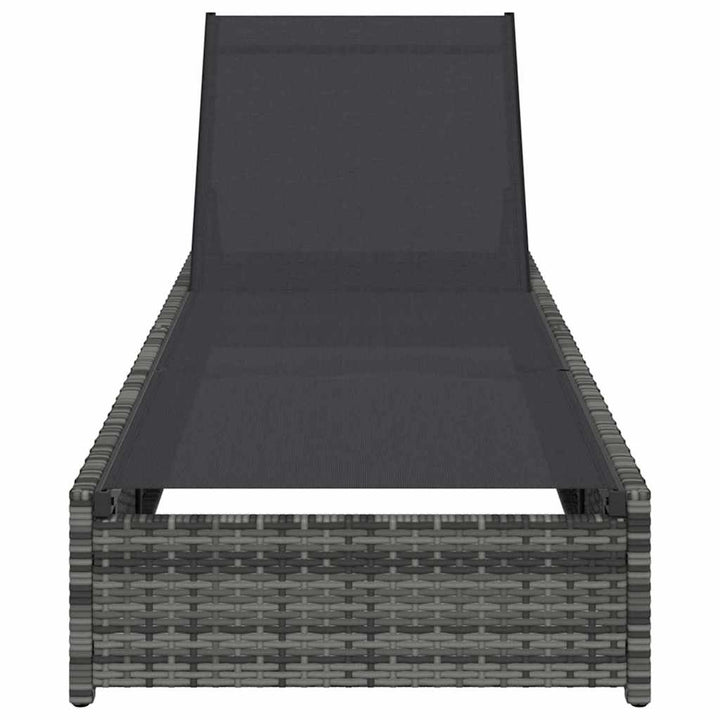 Solstol Grå 200.5 x 70 x 75 cm polyrattan