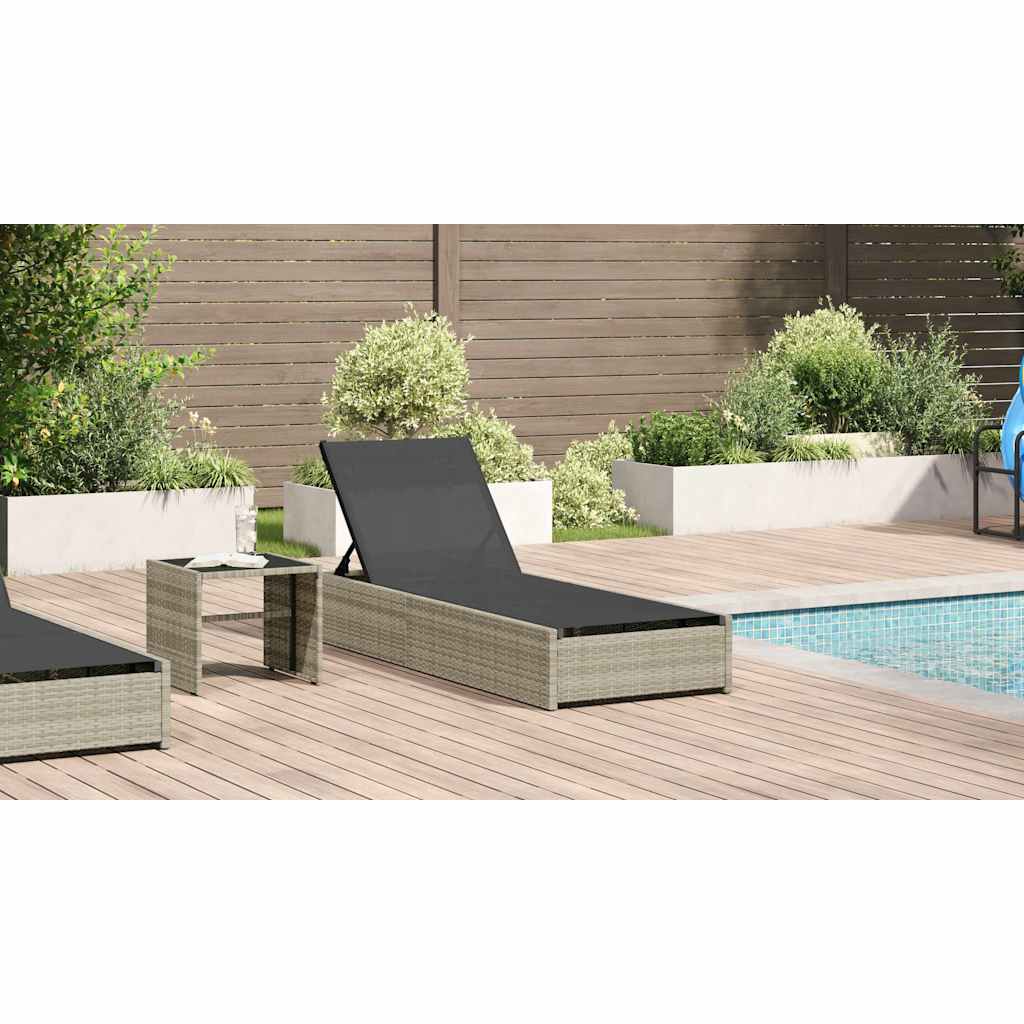 Solstol Beige 200.5 x 70 x 75 cm polyrattan
