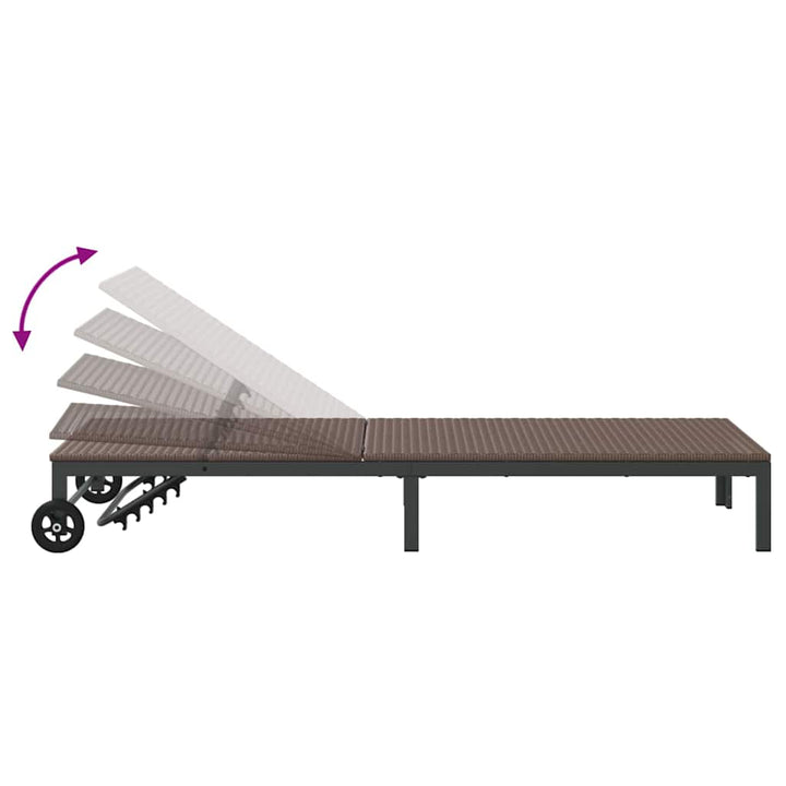 Solseng 2-person 3 pcs Brun polyrattan