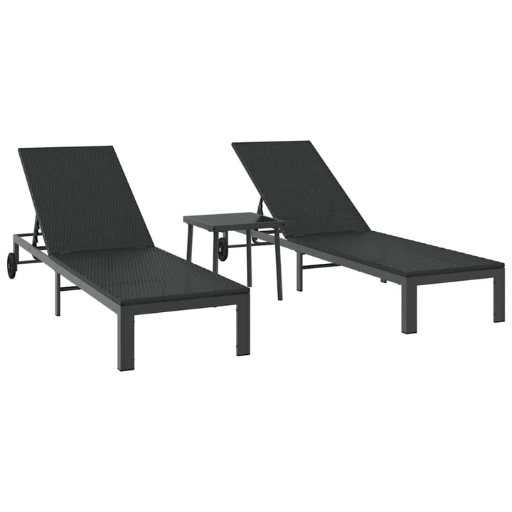 Solseng 2-person 3 pcs Sort polyrattan