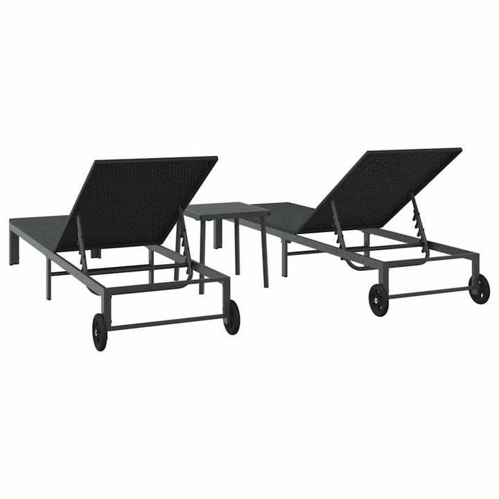 Solseng 2-person 3 pcs Sort polyrattan