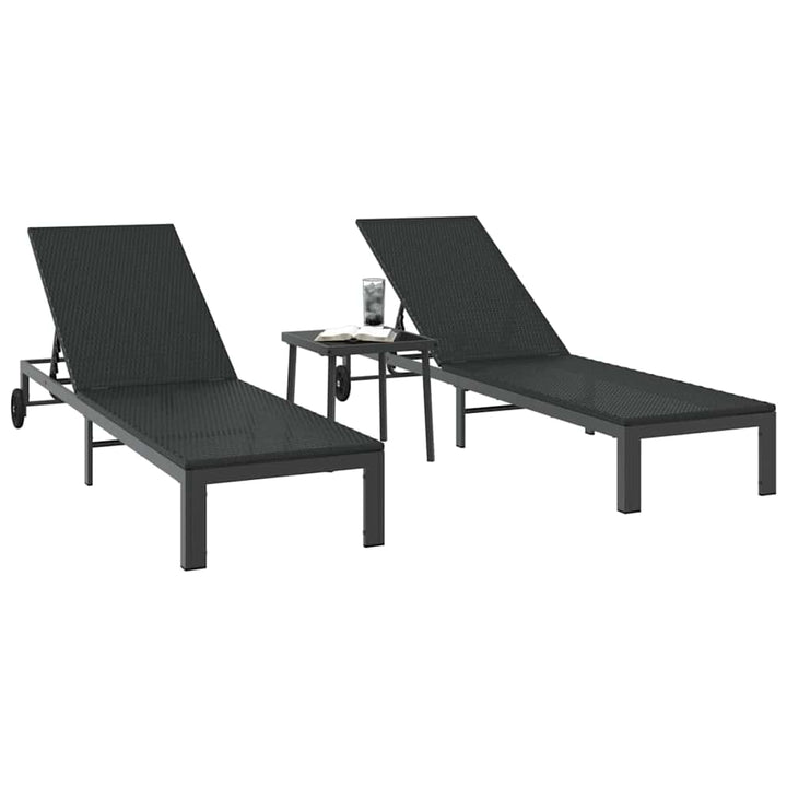 Solseng 2-person 3 pcs Sort polyrattan