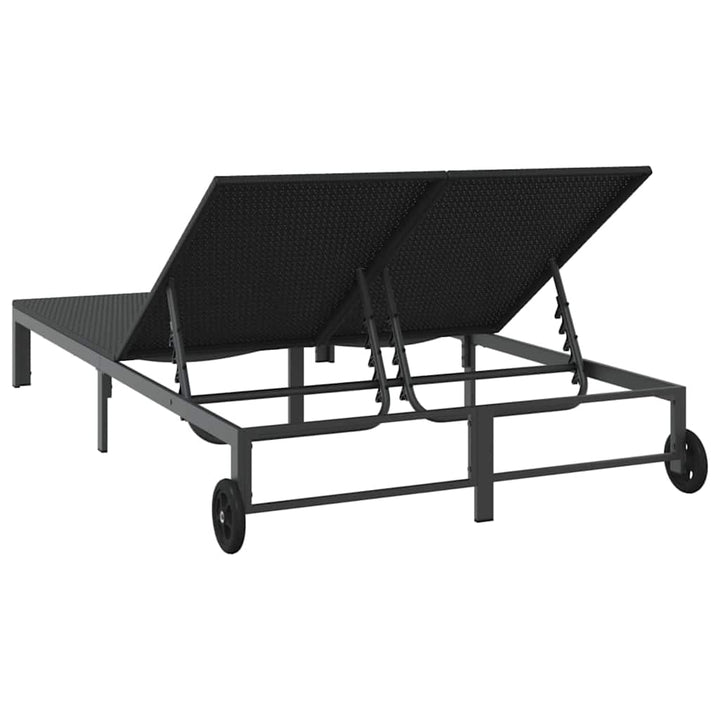 Solseng polyrattan Sort