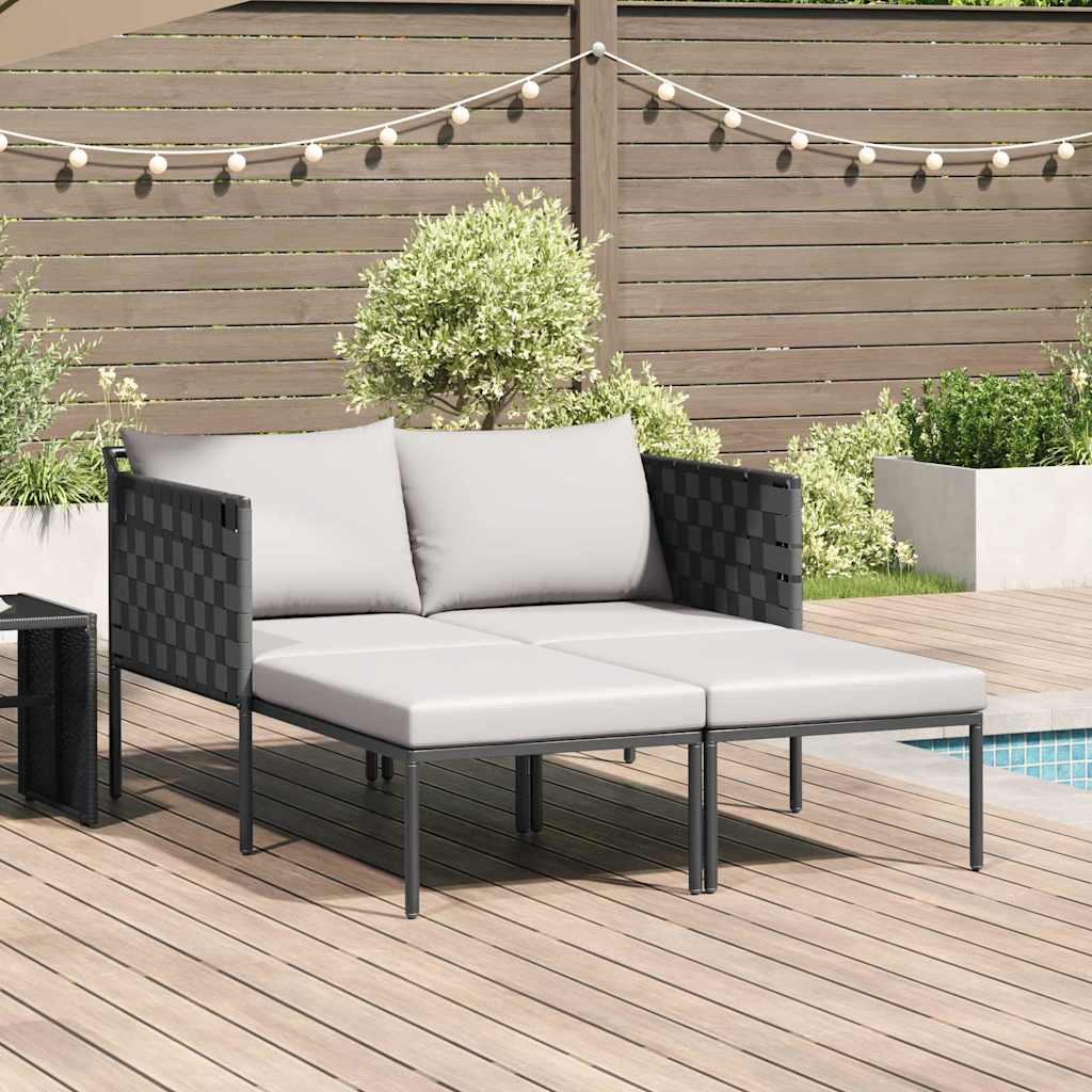 Solseng Antracit 153 x 115 x 69,5 cm Pulverlakeret stål