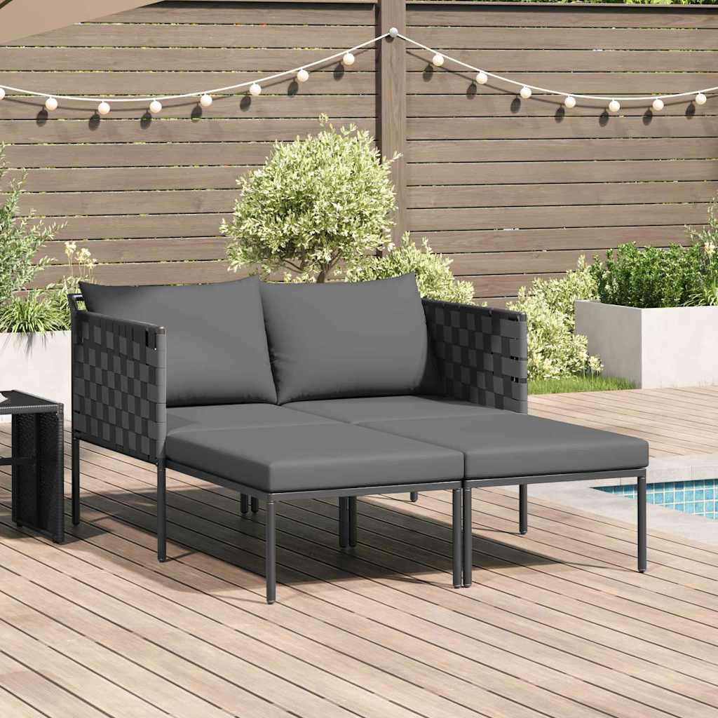 Solseng Antracit 153 x 115 x 69,5 cm Pulverlakeret stål