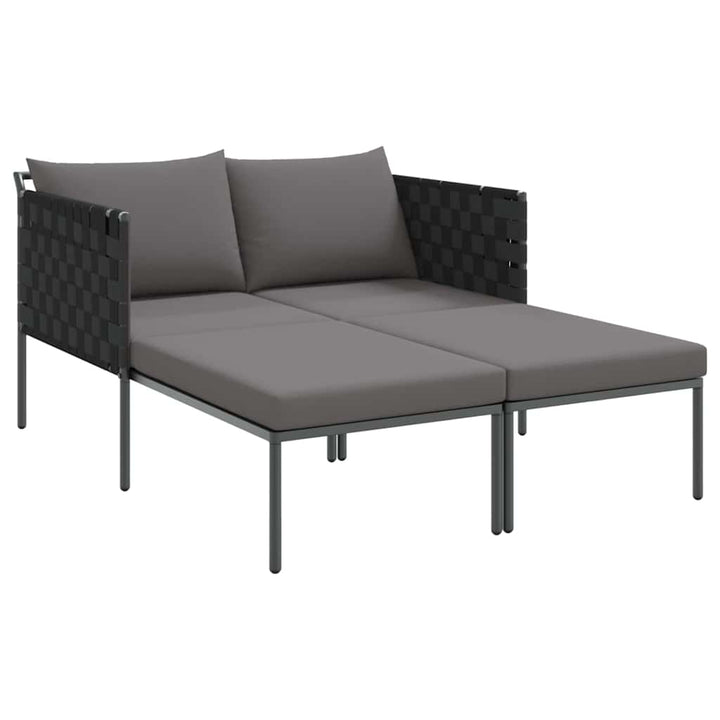 Solseng Antracit 153 x 115 x 69,5 cm Pulverlakeret stål