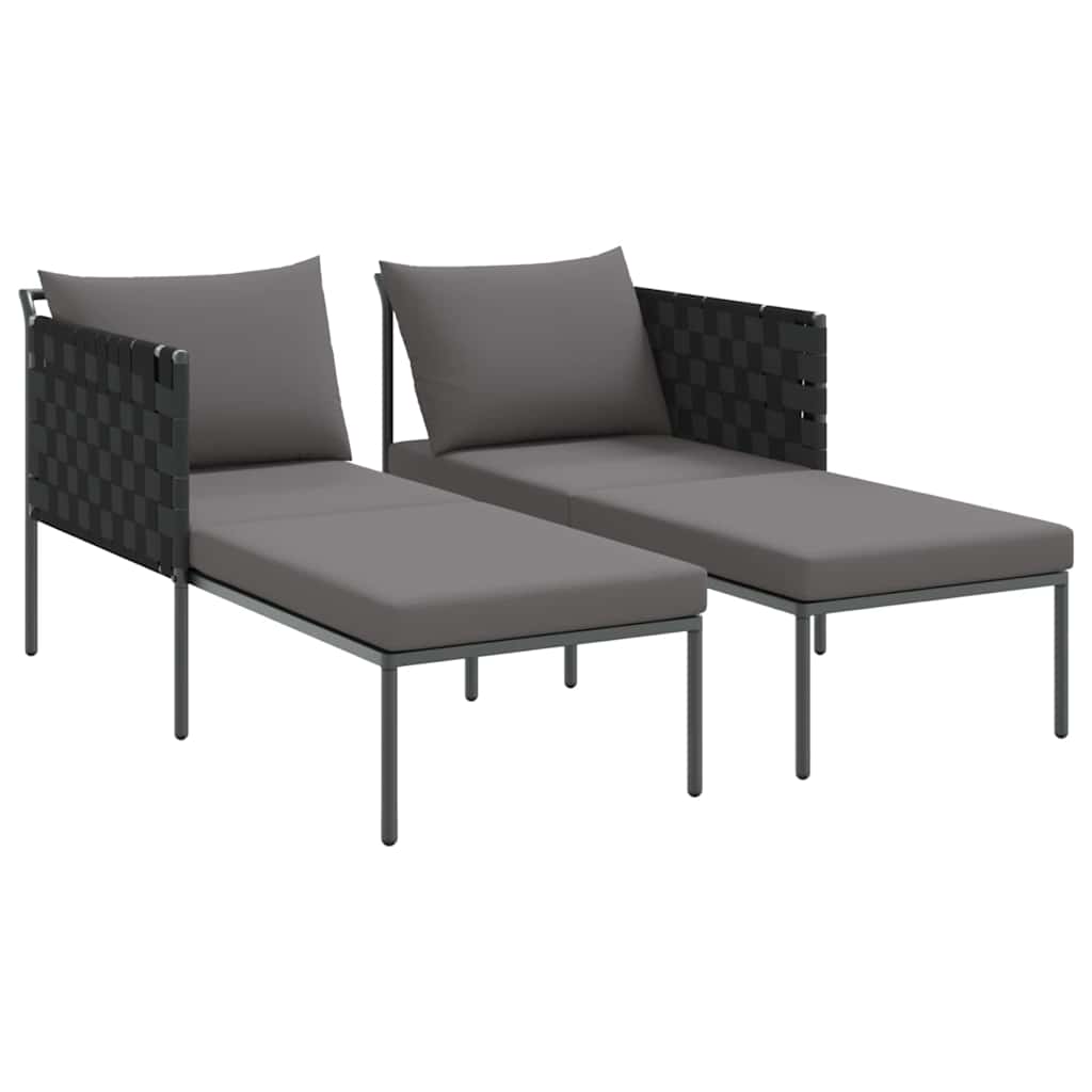Solseng Antracit 153 x 115 x 69,5 cm Pulverlakeret stål