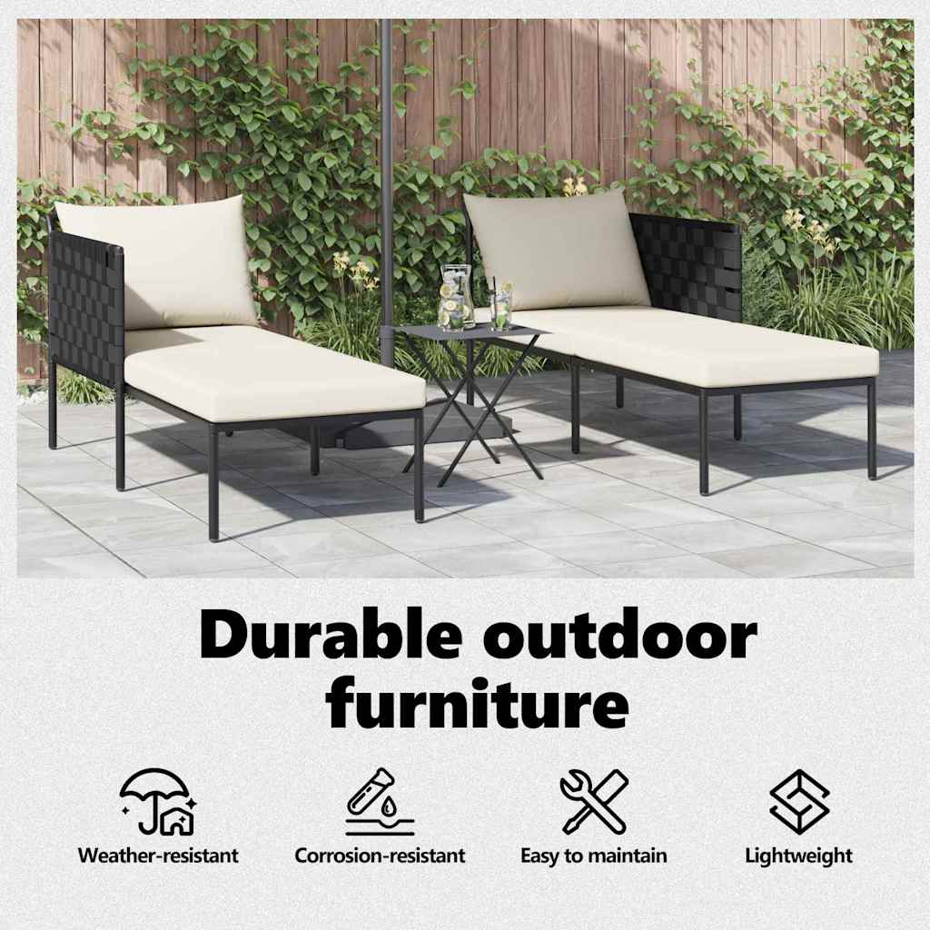 Solseng Antracit 153 x 115 x 69,5 cm Pulverlakeret stål