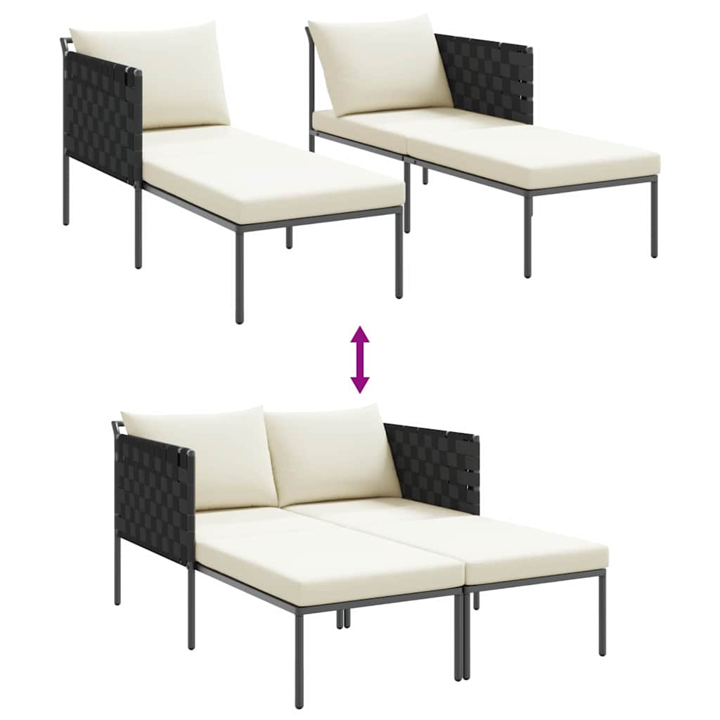 Solseng Antracit 153 x 115 x 69,5 cm Pulverlakeret stål