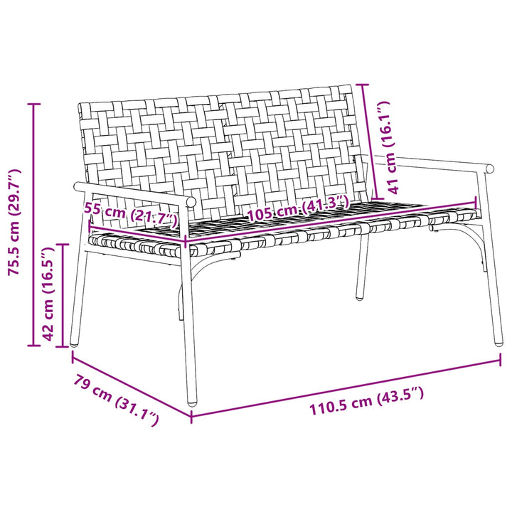 Have Stol Brun polyrattan