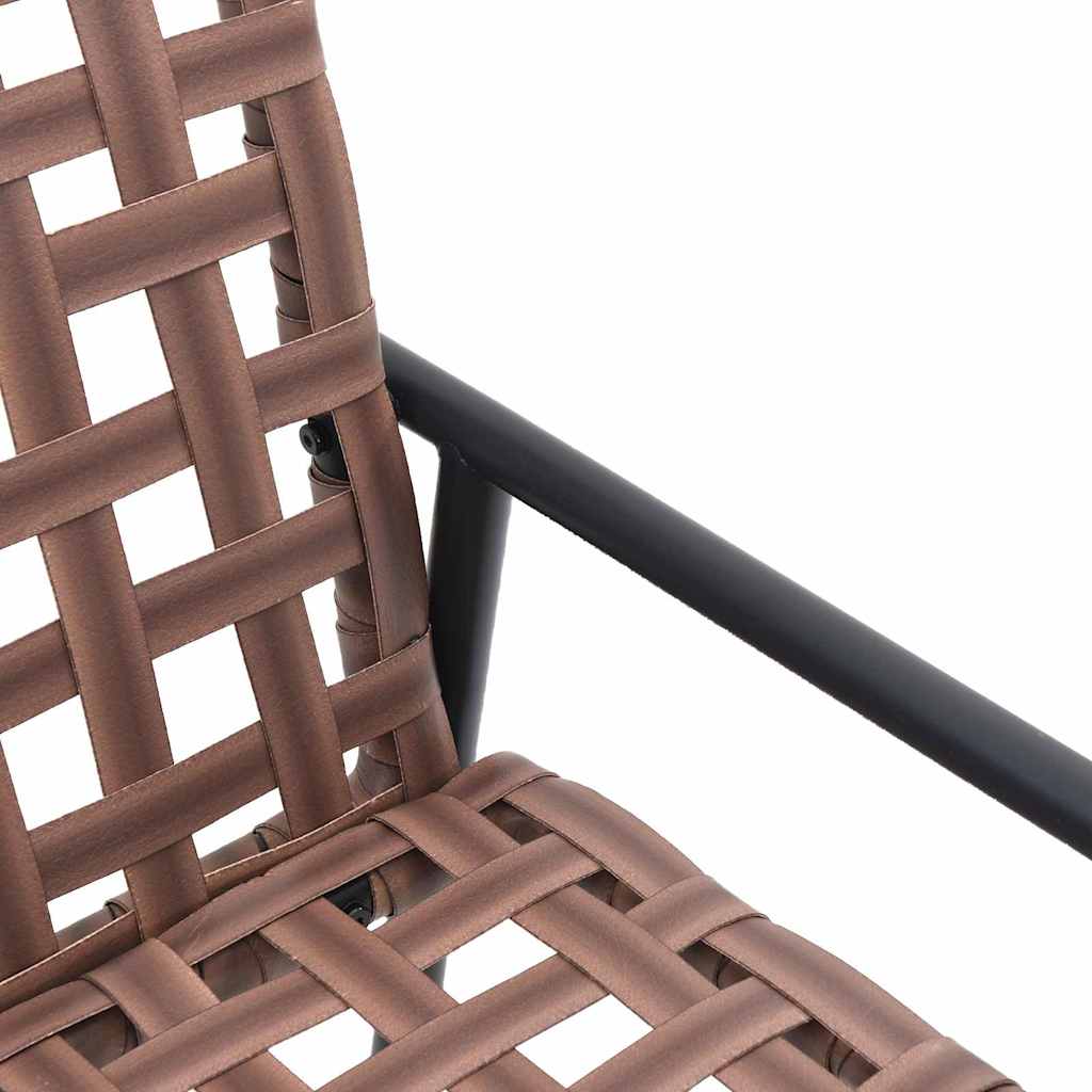 Have Spisebordssæt 4 pcs Brun polyrattan