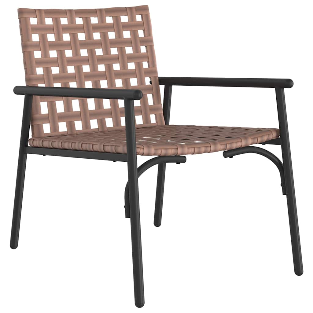 Have Spisebordssæt 4 pcs Brun polyrattan