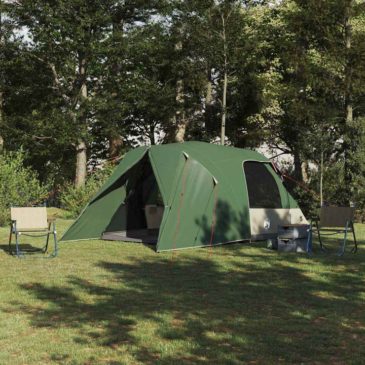 Dome Telt 4-Personer med tag Grøn 455 x 252 x 178 cm
