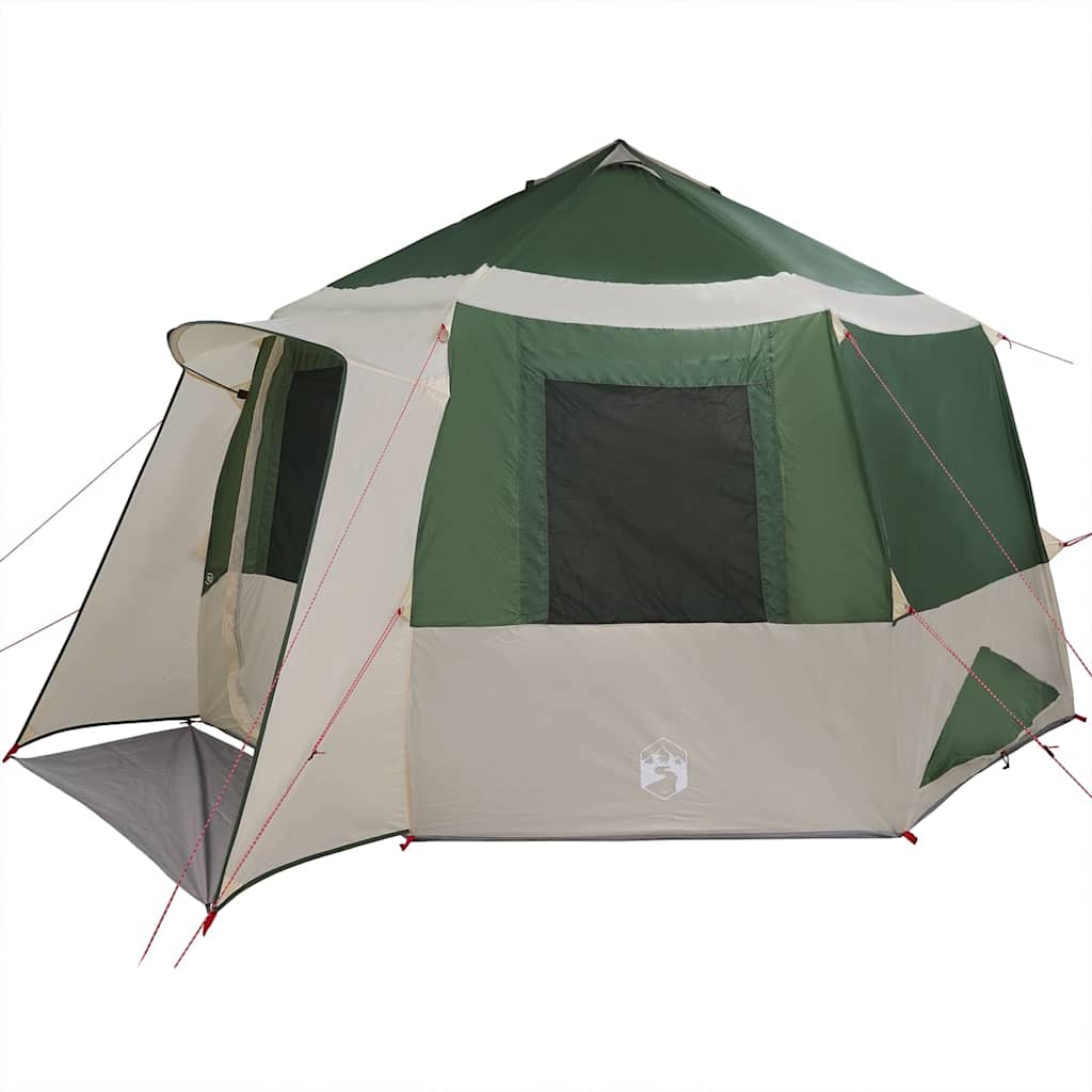 Cabin tent til 12 personer Grøn og Hvid 405 x 405 x 273 cm