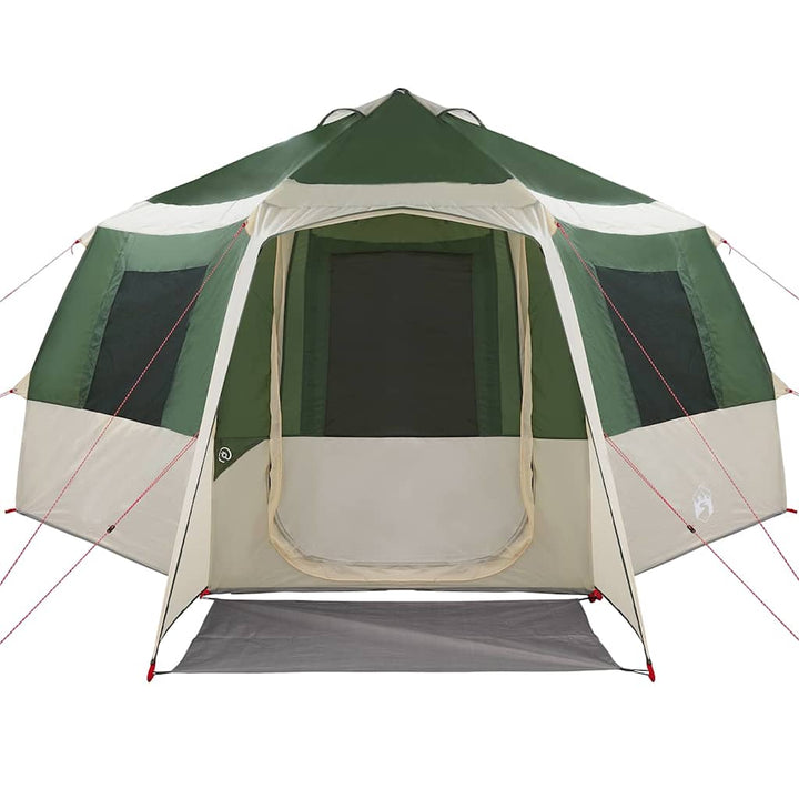 Cabin tent til 12 personer Grøn og Hvid 405 x 405 x 273 cm