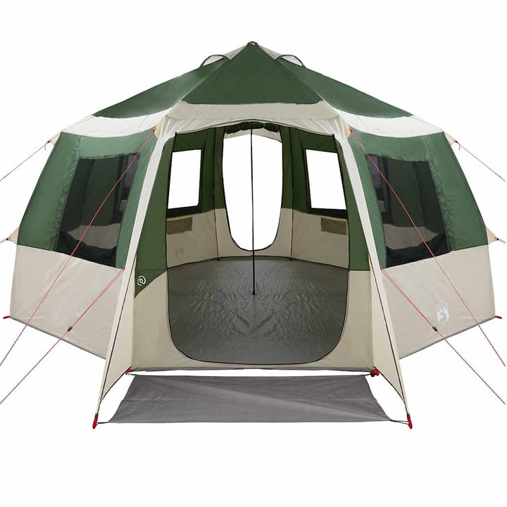 Cabin tent til 12 personer Grøn og Hvid 405 x 405 x 273 cm