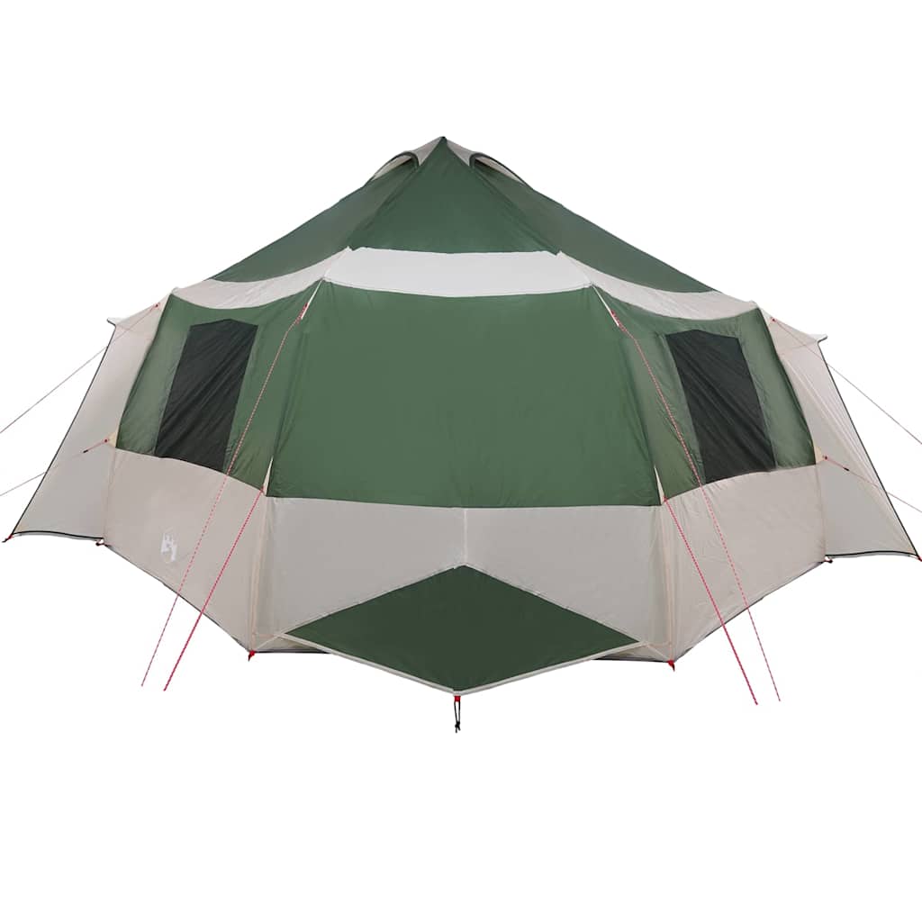 Cabin tent til 12 personer Grøn og Hvid 405 x 405 x 273 cm