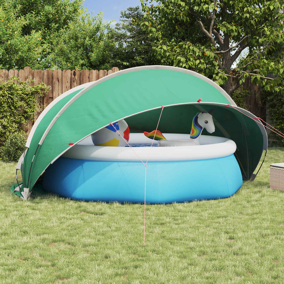Pool Dome 405 x 405 x 192 cm 185T polyester med PU-belægning
