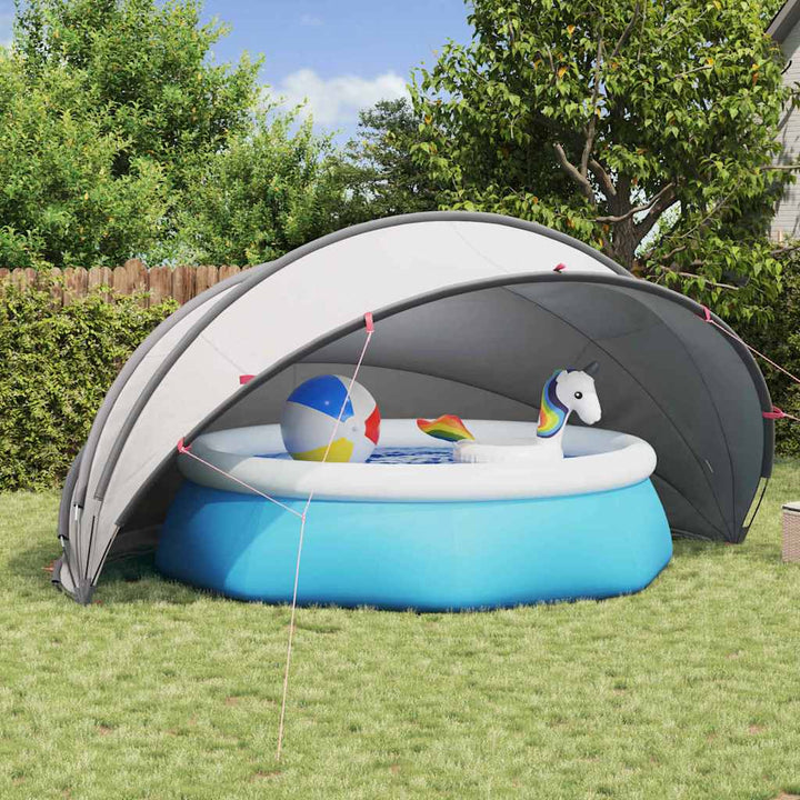 Pool Dome 500 x 500 x 236 cm 185T polyester med PU-belægning