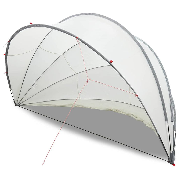 Pool Dome 500 x 500 x 236 cm 185T polyester med PU-belægning