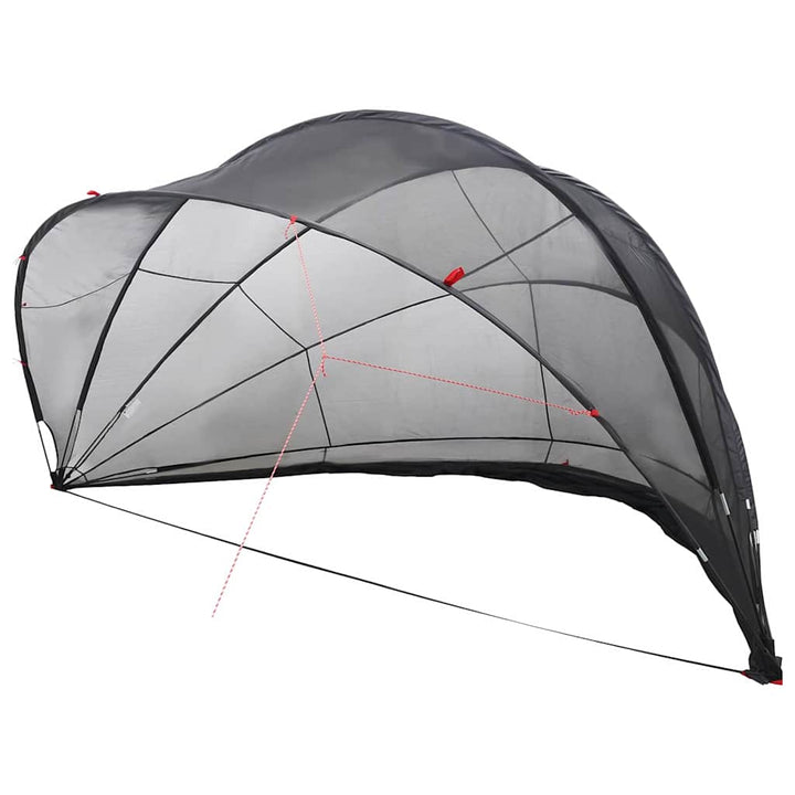 Pool Dome 546 x 516 x 250 cm 185T polyester med PU-belægning